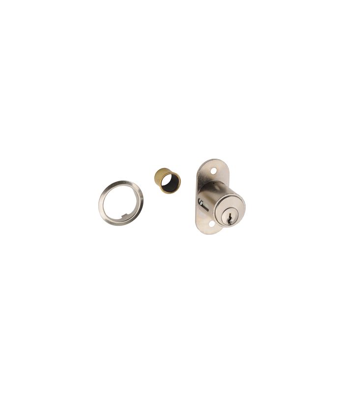Druck-Zylinder 2960 matt vernickelt Lg. 23,5mm 2 Schl.Schließung BN0102