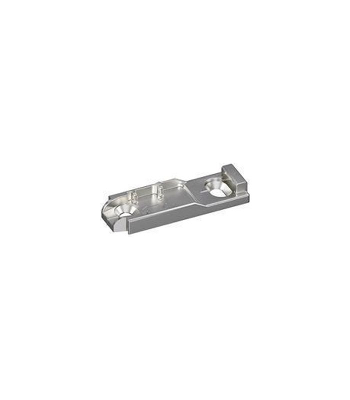 Möbel- Linear-Montageplatte, Distanz 3mm, Sensys, 9088245, Zinkdruckguss vernickelt