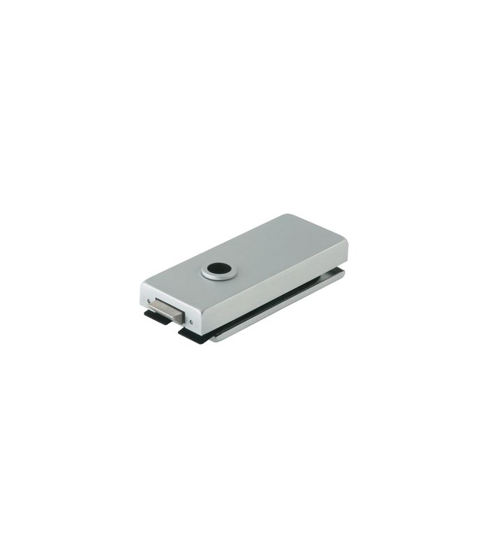 DORMA-Glas Ganzglastürschloss 10.002, ungelocht, 8-10mm, DIN Links-Rechts, edelstahl, mit Flüsterfalle