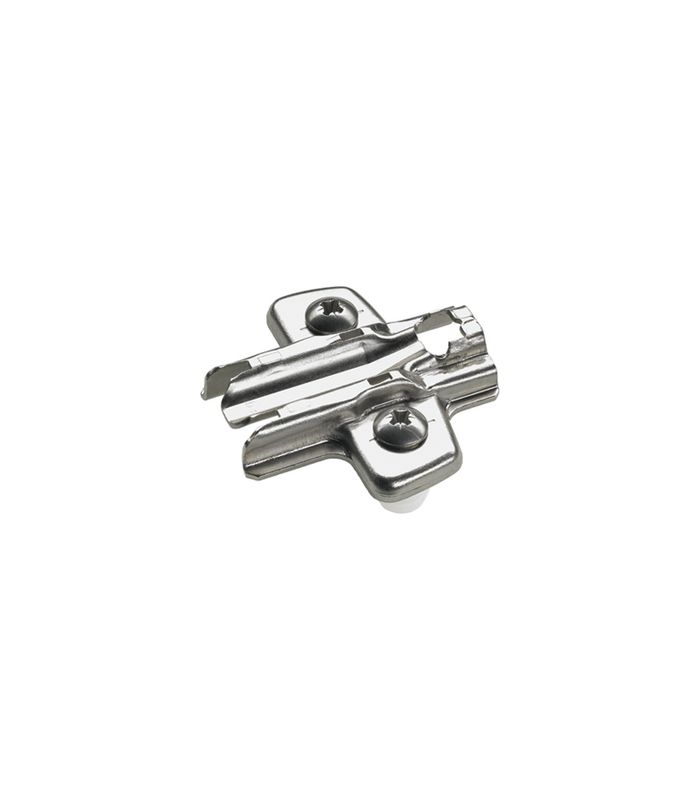 Möbel- Kreuzmontageplatte, Distanz 3mm, Sensys 8099, 9071617, vernickelt