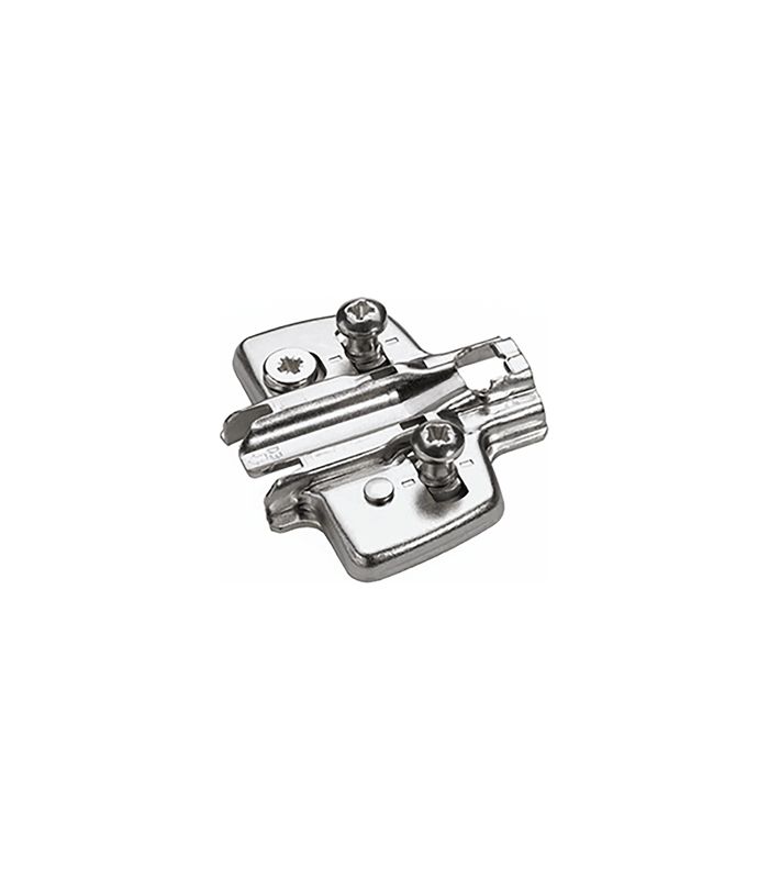 Möbel- Kreuzmontageplatte, Distanz 3mm, Sensys 8099, 9071647, vernickelt