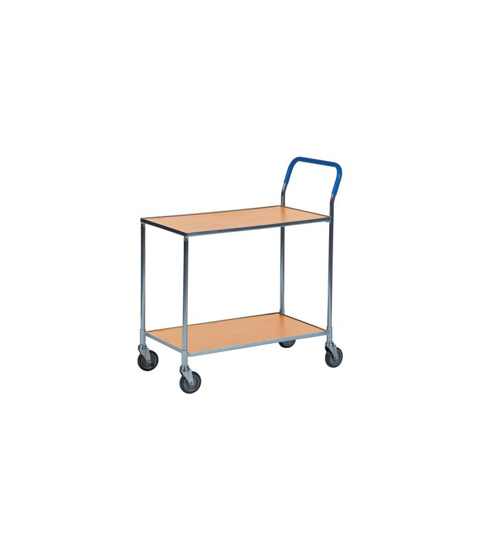 Tischwagen mit 2 Ladefl. Dekor Buche