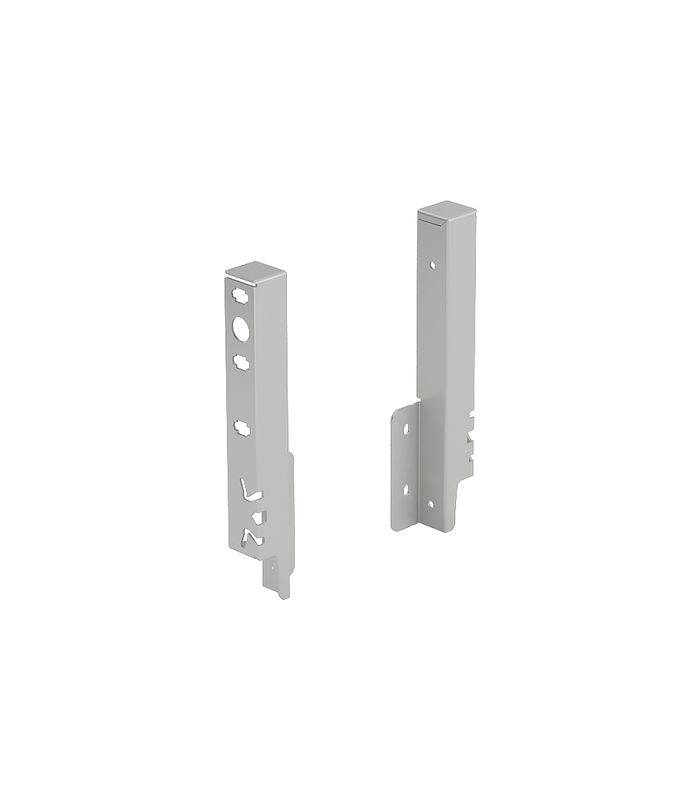 Set Rückwandverbinder ArciTech 186 mm, silber, links und rechts