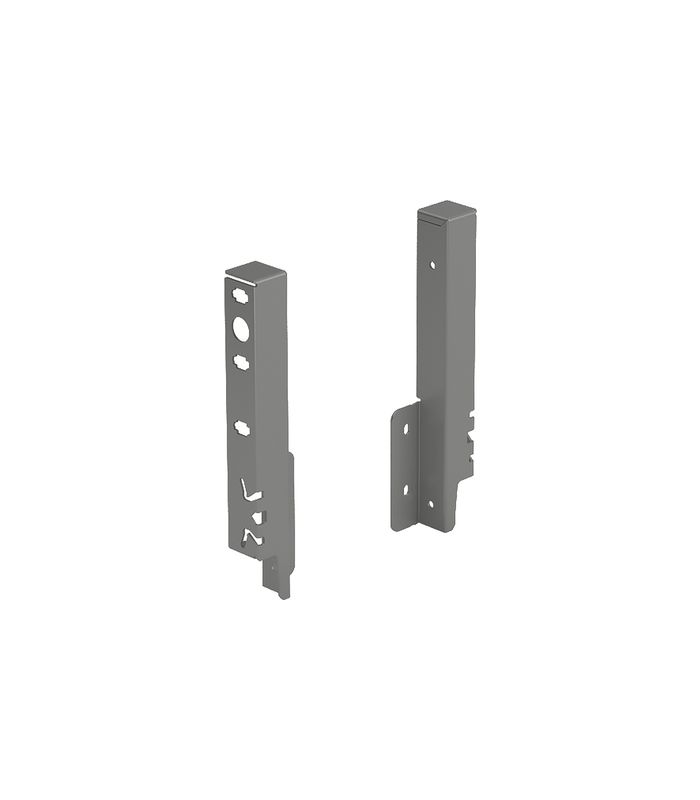 Set Rückwandverbinder ArciTech 186 mm, anthrazit, links und rechts