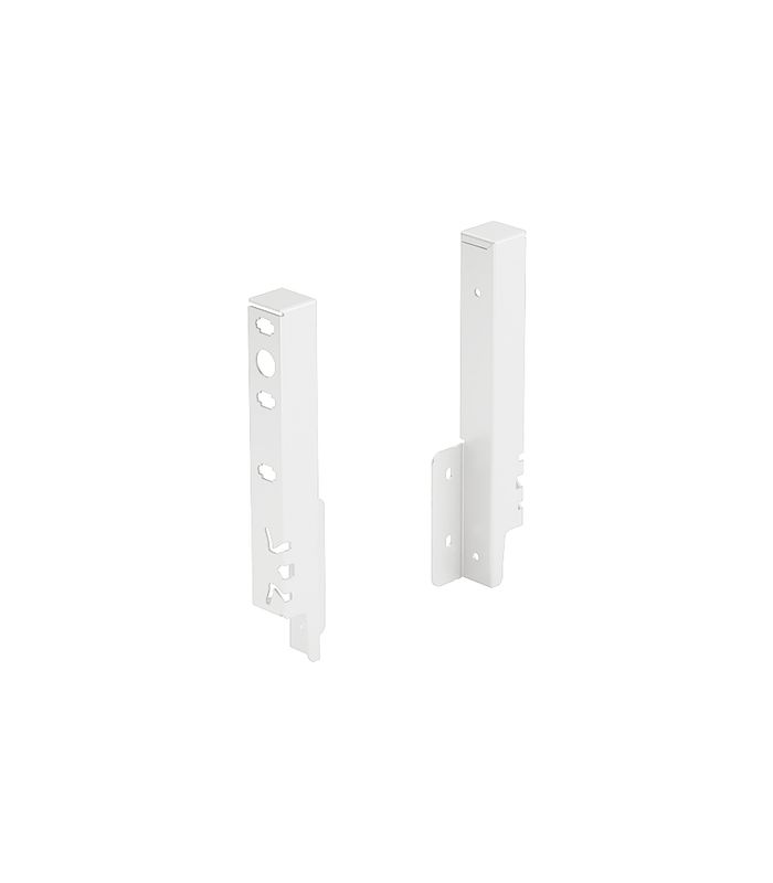 Set Rückwandverbinder ArciTech 186 mm, weiß, links und rechts