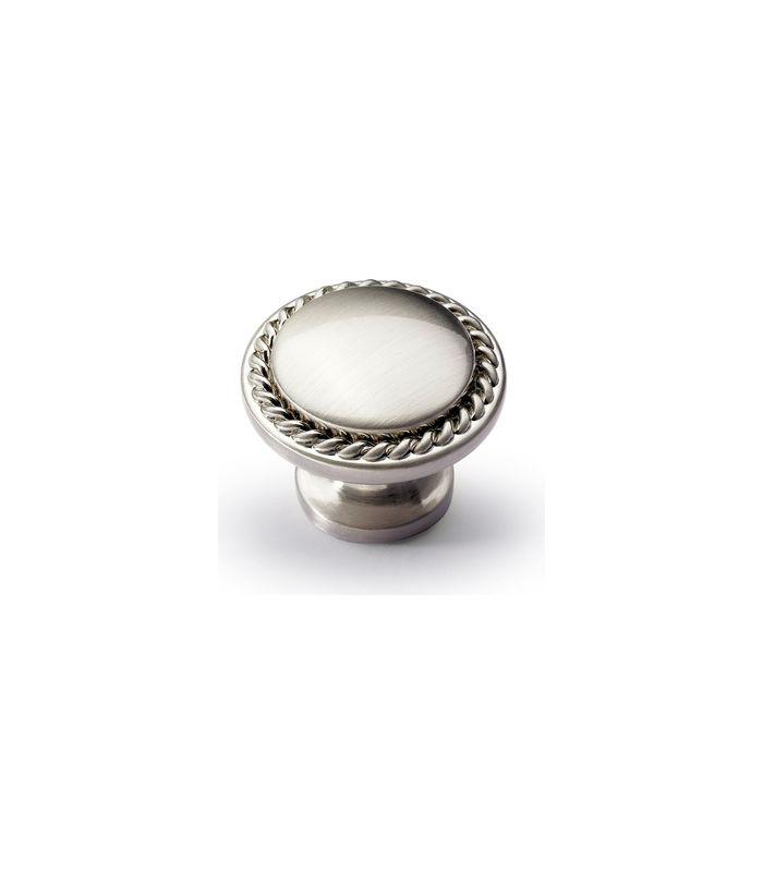 Möbel- Knopf, Salemi, 9113368, Durchmesser 30mm, Höhe 23mm, Zink, edelstahloptik