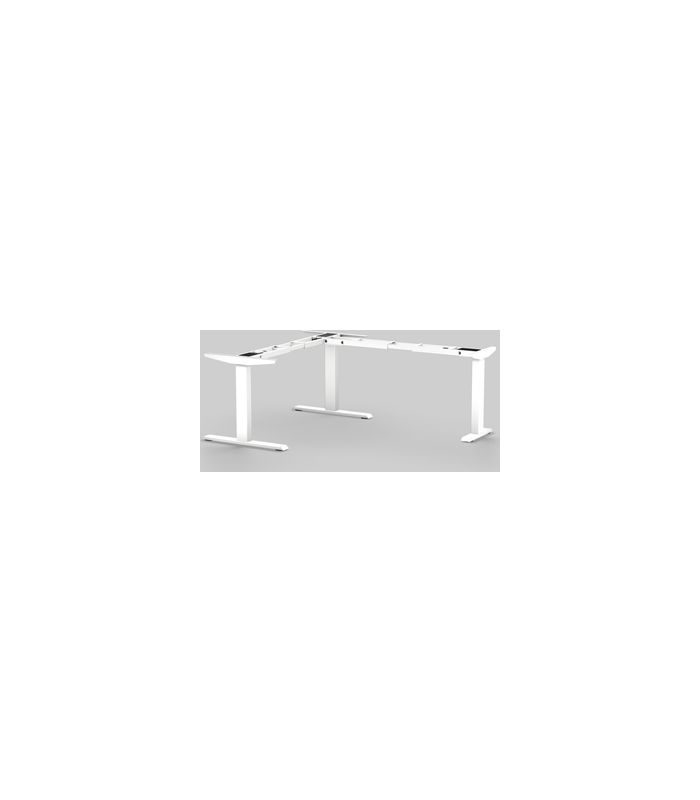 Tischg. 3D Plus, 3-Bein mit Memit Einh 640-1290mm, Ral 9010, Reinweiß