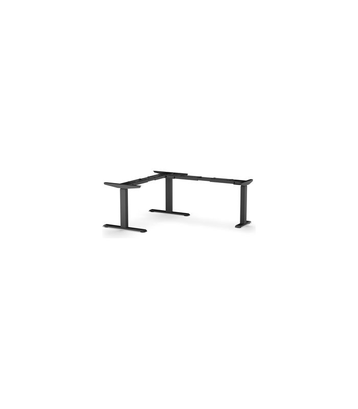 Tischg. 3D Plus, 3-Bein mit Memit Einh 640-1290mm, Ral 9017, Verkehrsschwarz