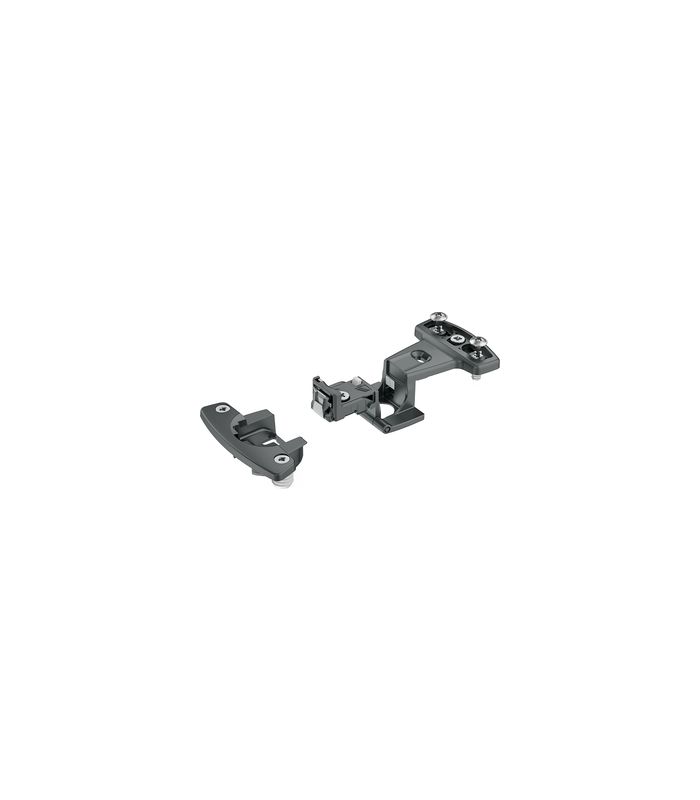 Grundscharnier Selekta Pro 2000, 270 °, Auflage 15 mm, mit Spreizmuffen, schwarz