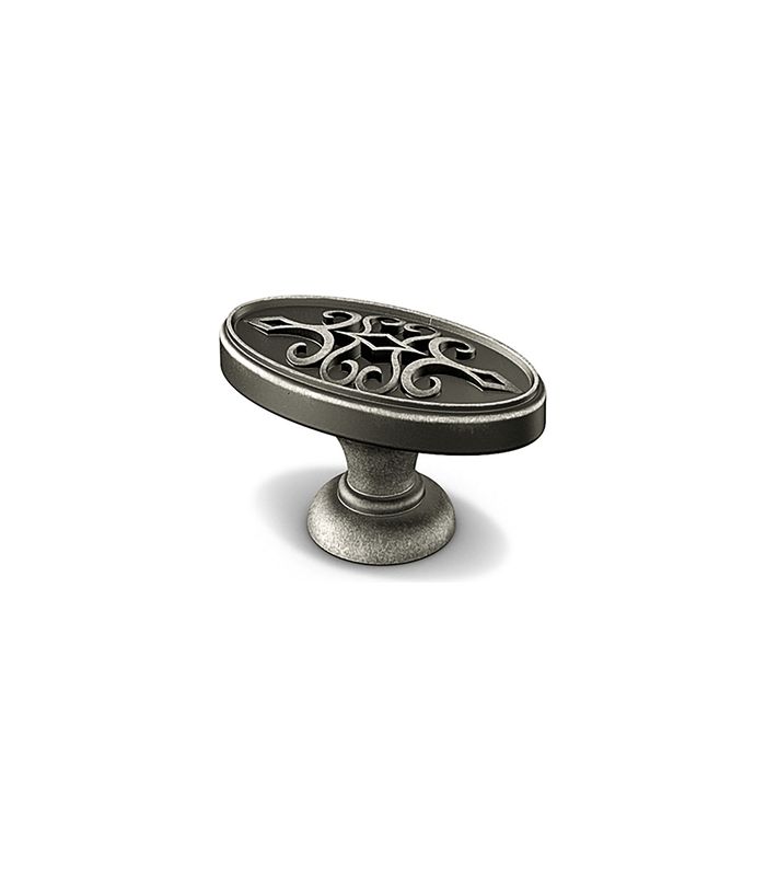 Möbel- Knopf, Sertao, 9208064, Breite 23mm, Länge 45mm, Höhe 28mm, Zink, zinnoptik antik