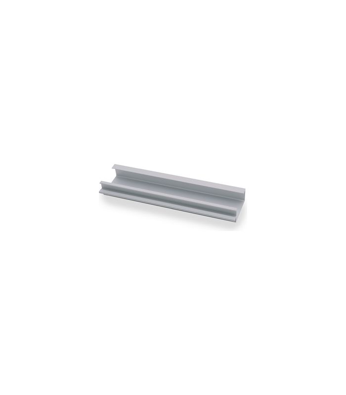 Möbel- Griffleiste, mit Harpunensteg, Seveso 9995123, Länge 2.400mm, Aluminium silber eloxiert