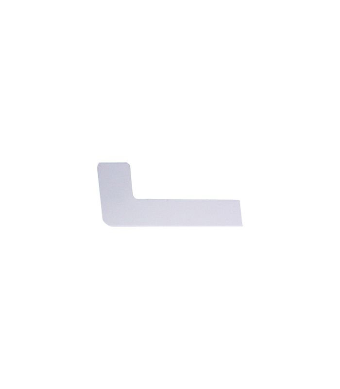 Bank Abschluss 480 mm LM RAL 9016 Sichtbeton (A 150) links