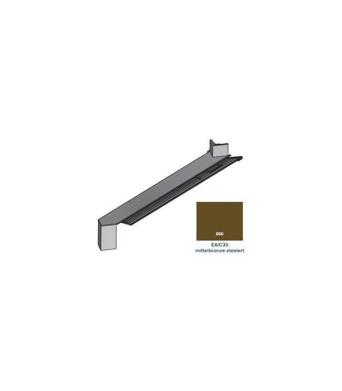 Gleit-Stoßverbinder G2 C33 Außeneck 400 mm 90 Grad