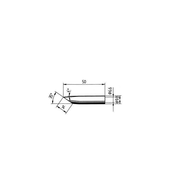 Lötspitze ERSADUR Nr. 83214,0 mm, angeschrägt Ersa