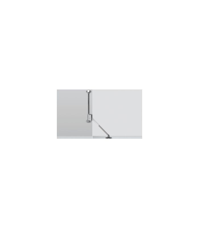 Klappenhalter Klassik D mit Lager L 258 D / 300, links, vernickelt