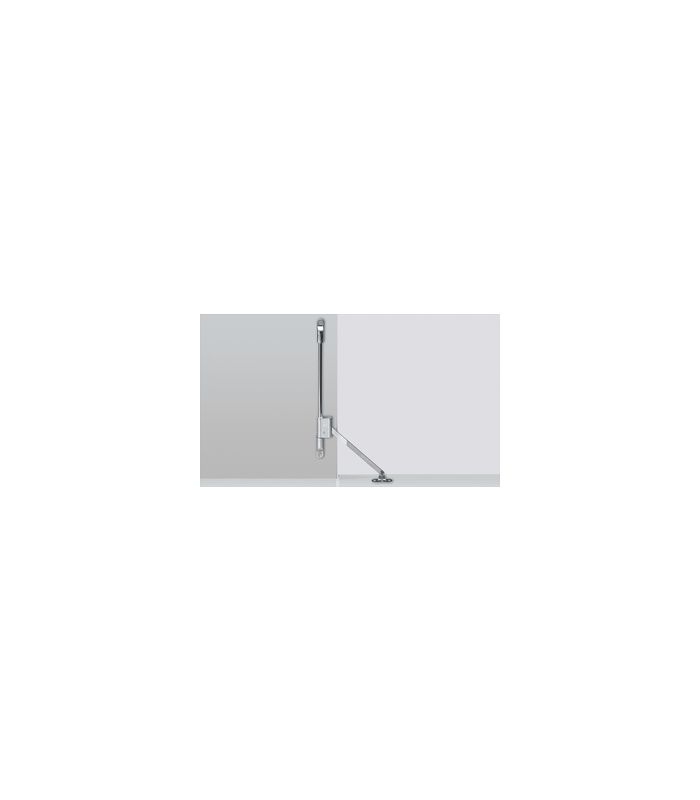 Klappenhalter Klassik D mit Lager LS 3280 D / 405, links, vernickelt