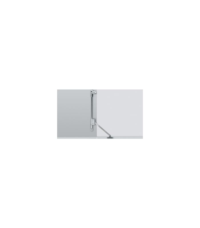 Klappenhalter Klassik D mit Magnet-Zuhaltung / 465, links, vernickelt