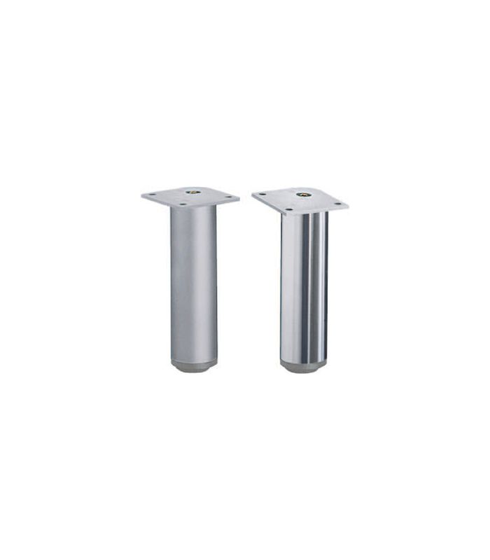 Möbelfuß Lano RO, 80 mm silber eloxiert