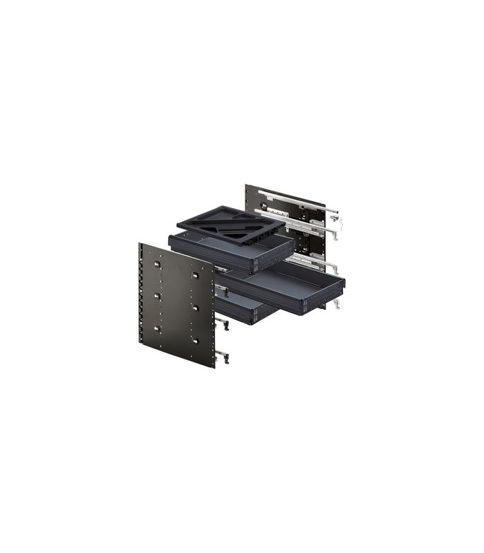Schnellmontage Container-Set 404 x 730, schwarz