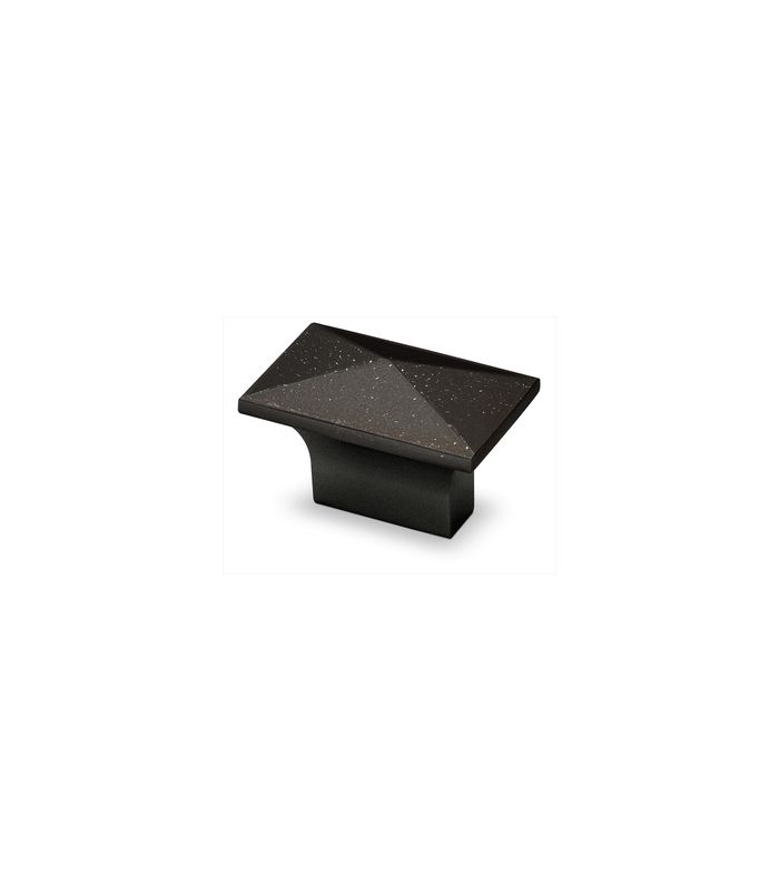 Möbel- Knopf, Tarraco, 9206138, Breite 30mm, Länge 49mm, Höhe 28mm, Zink, schwarz matt
