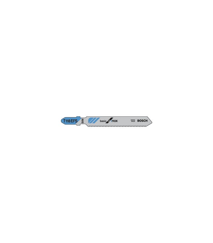 Stichsägeblatt T 118 EFS Bosch VE à 5 Stück Basic for Stainless Steel