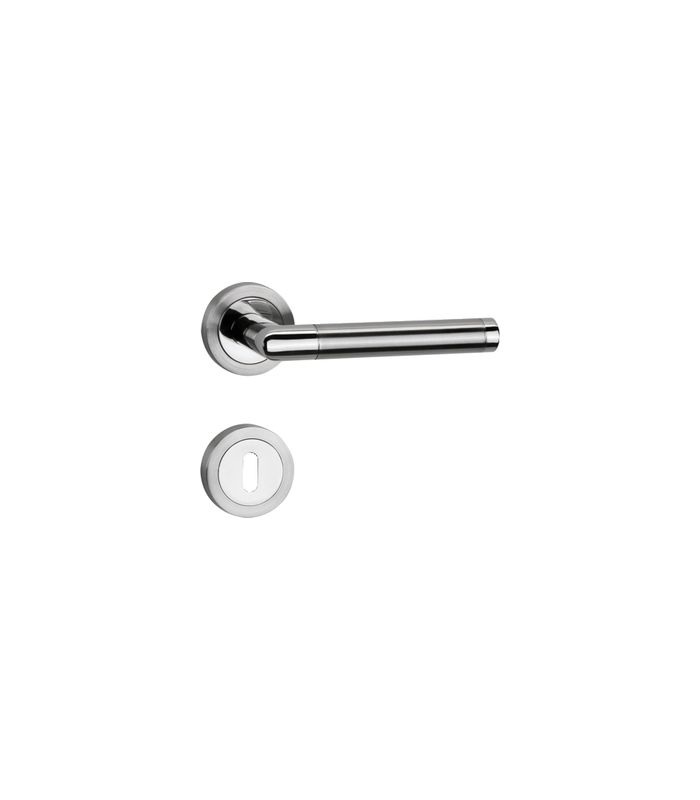 Wechsel-Rosettengarnitur Andros PZW rechts Kl.3 Edelstahl poliert /m. TS 37-47 mm