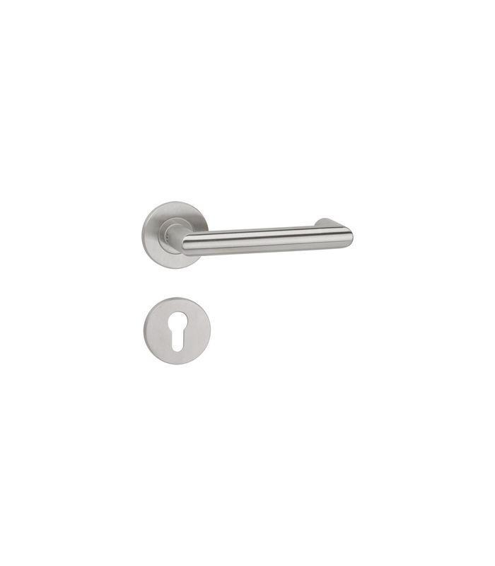FS-Wechselrosettengrt. Merkur PZW 9/72 mm Flachknopfrosette Edelstahl mit TS 40-58