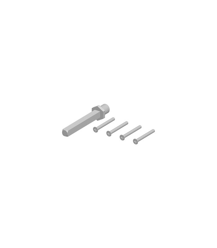Befestigung set Schutzdrückergrt. Vierkantstift 8 mm TS 64-73 mm