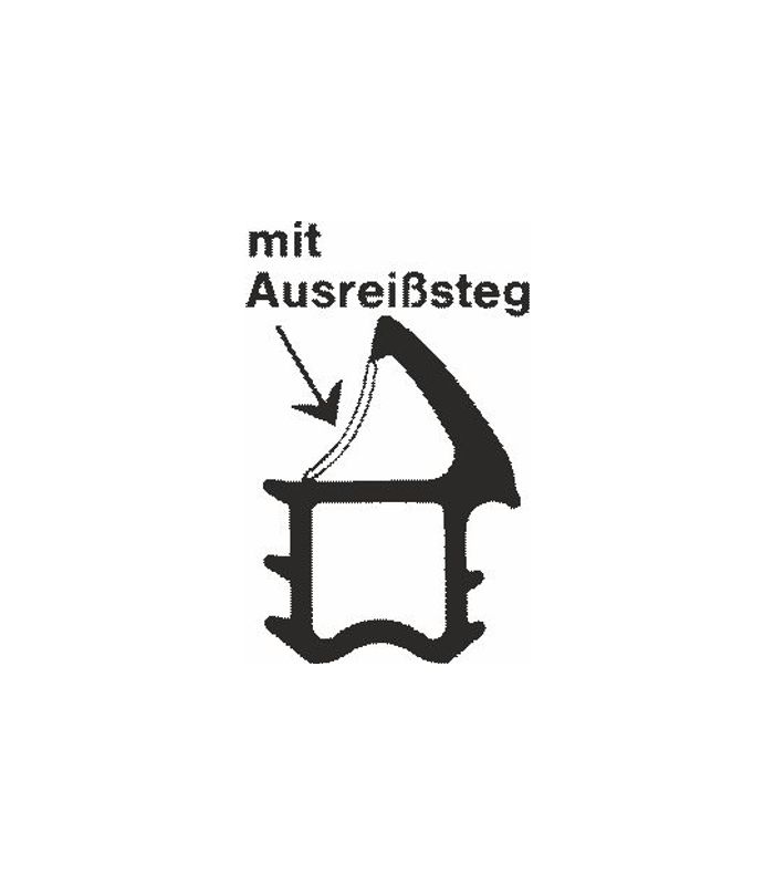 Stahlzargendichtung Z 1150 - schwarz