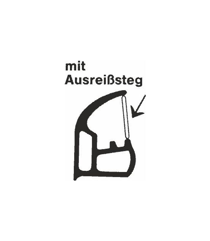 Stahlzargendichtung Z 1168 - grau