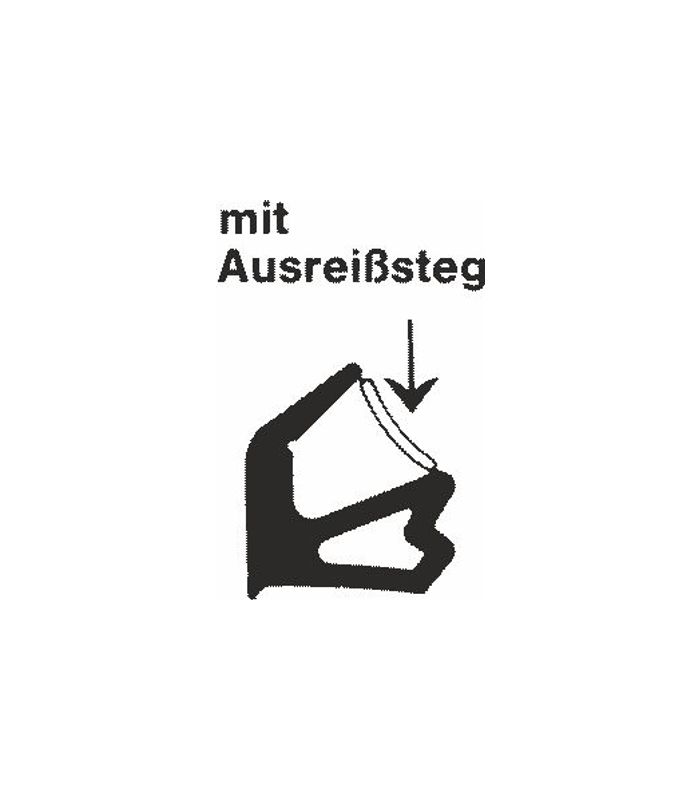Stahlzargendichtung Z 1182 - grau
