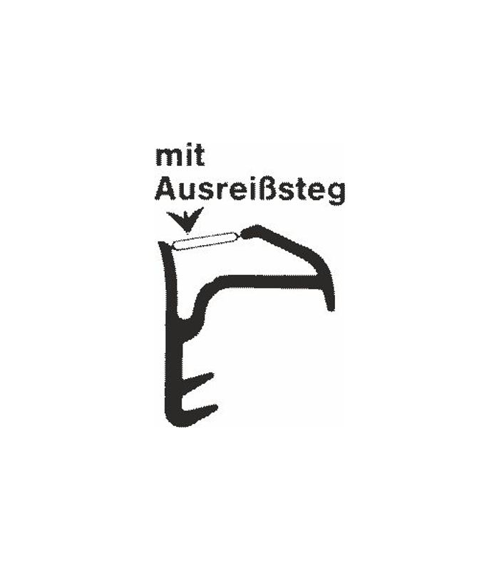 Stahlzargendichtung Z 1245 - weiß