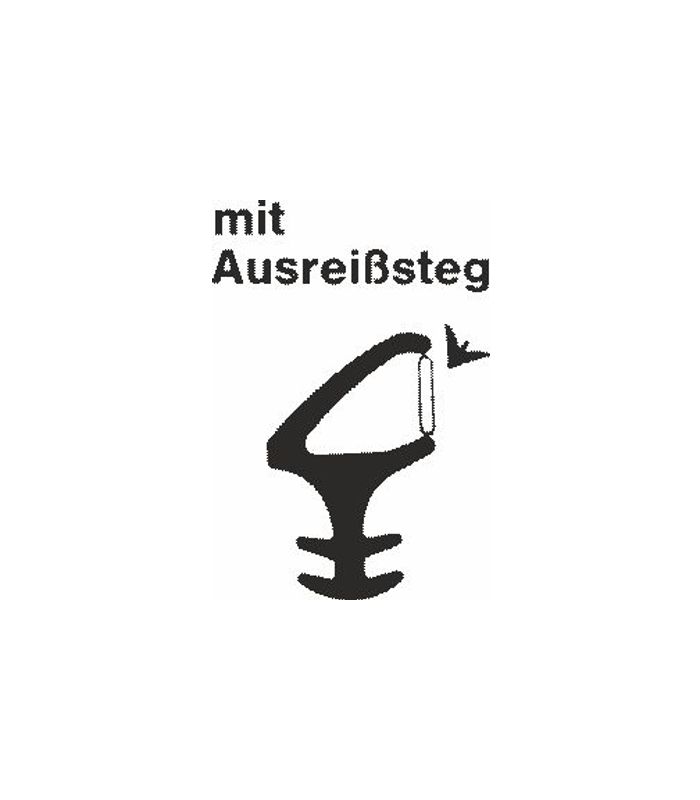 Stahlzargendichtung Z 1254 - weiß