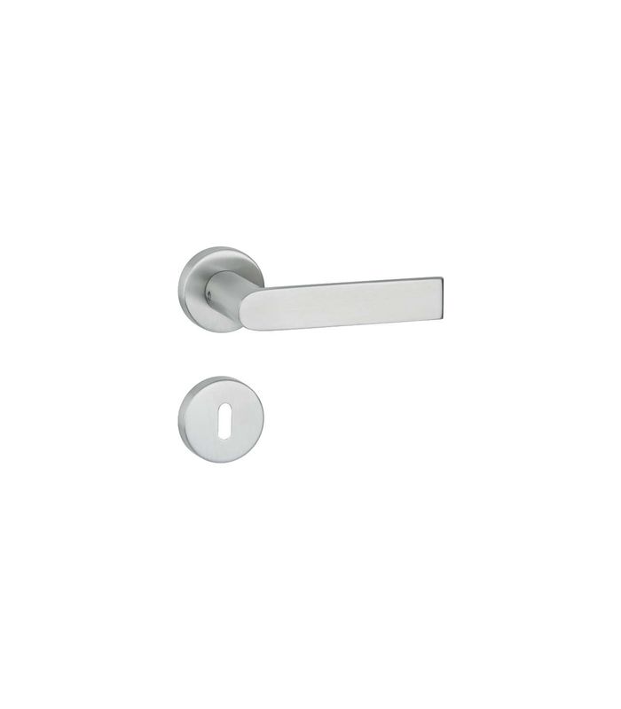 Drücker-Rosettengarnitur Triton PZ Edelstahl mit TS 38-42 mm