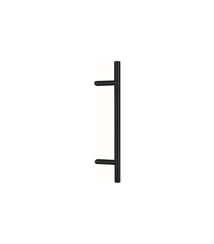 Stossgriff Kassos black 45° L 800 BA 600 mm Edelstahl schwarz