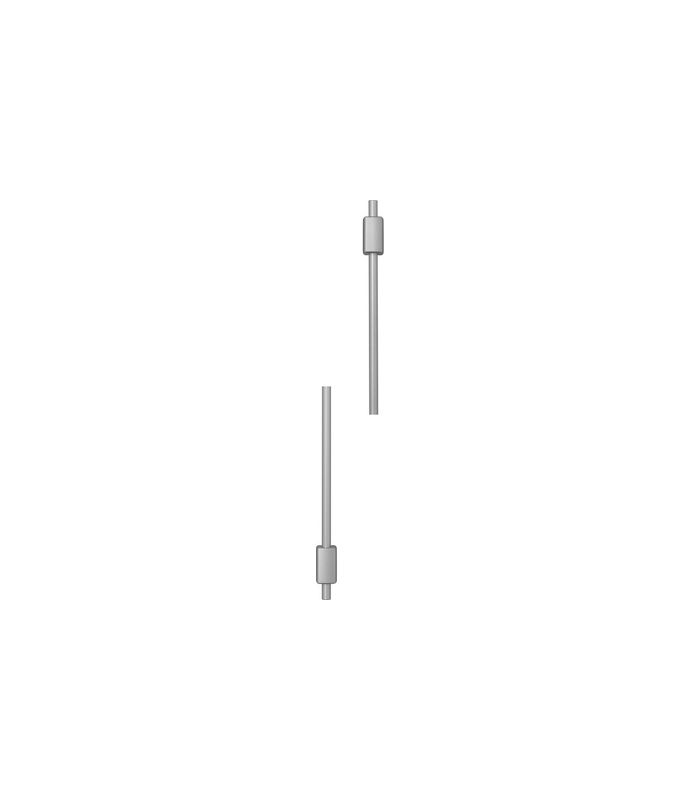 Tür-Stangenset für Stangenschloss TSS550 L1350x1350mm silber