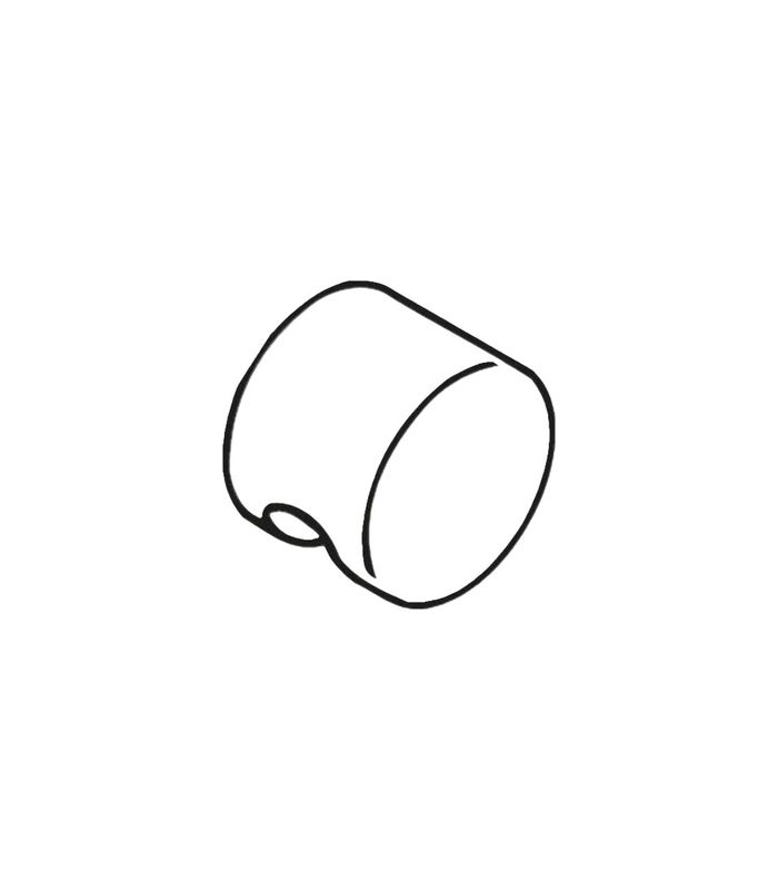 Türknopf 122.23FK 8mm,stahlblau