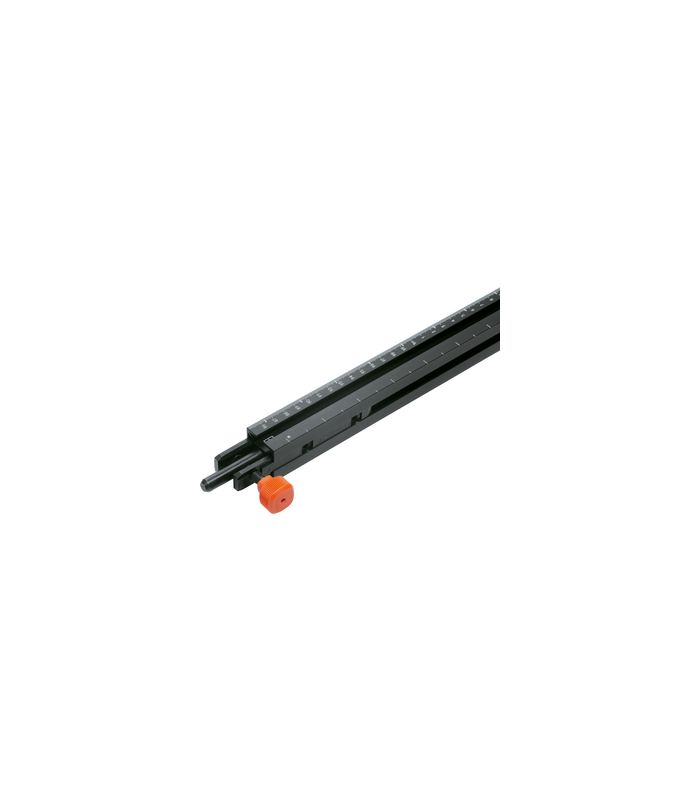 Verlängerungslineal, für MINIPRESS PRO, links, Skala 850 mm bis 2550 mm, E6/C35 schwarz