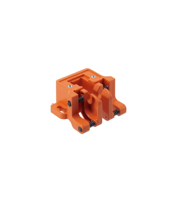 Einpressmatrize, für alle Bohr- und Beschlagsetzmaschinen für Scharniere aller Öffnungswinkel - außer MINI und COMPACT, orange