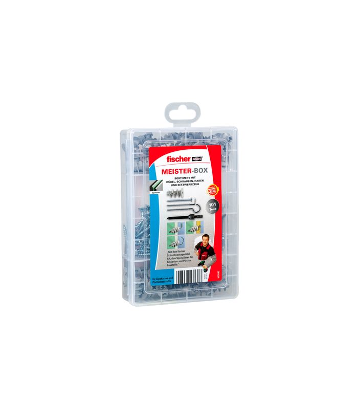 Meister-Box Gipskartondübel GK + Schrauben