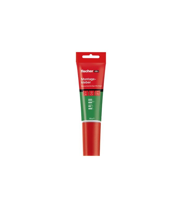 fischer Montage Kleber, 80ml, weiß