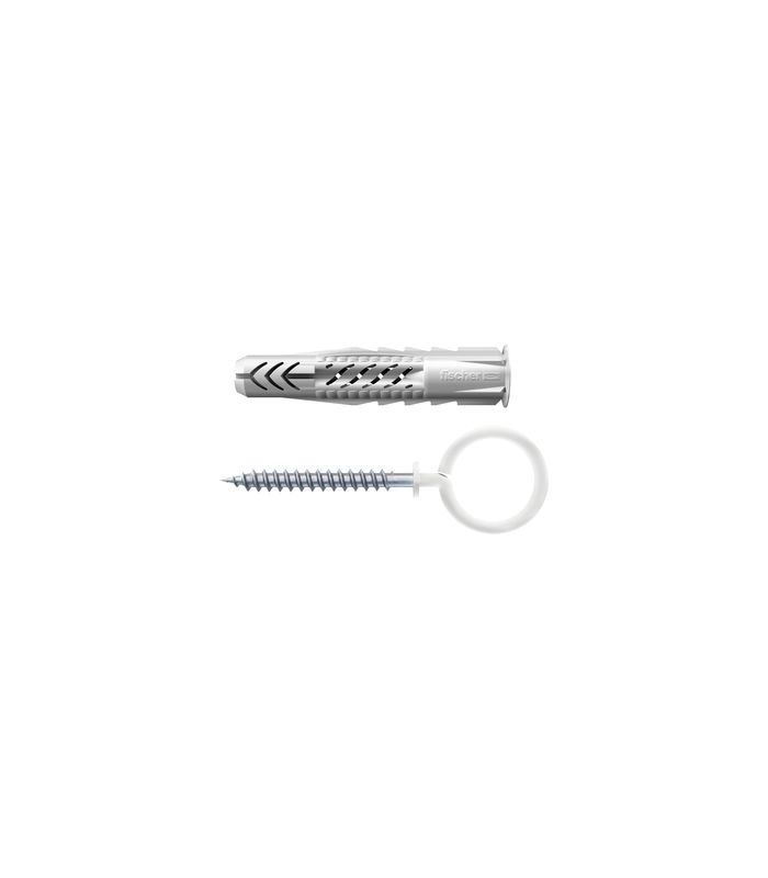 fischer Universal-Nylondübel UX-OE, mit beschichteter Ringöse 8x50 OE W