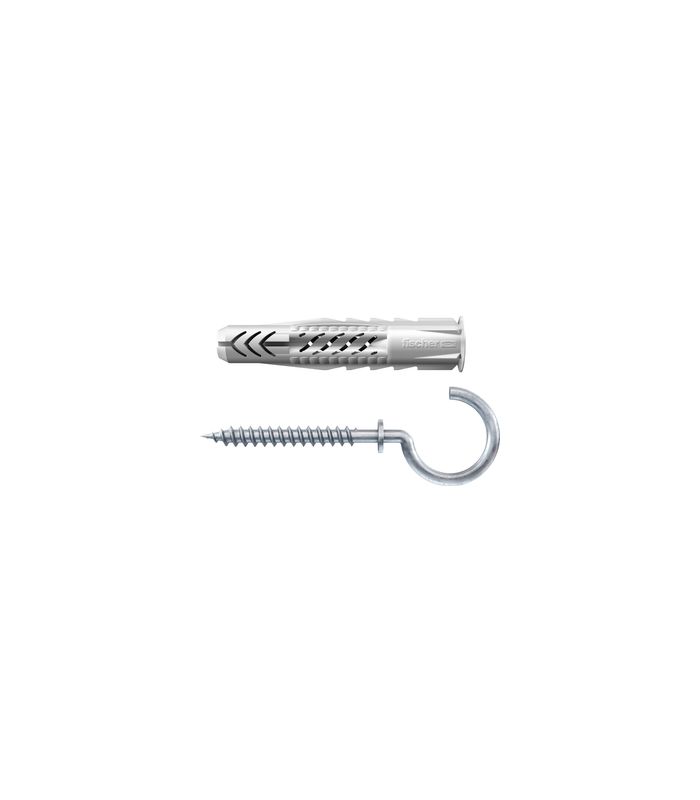 fischer Universal-Nylondübel UX-RH, mit Ringhaken, verzinkt 6x35 RH