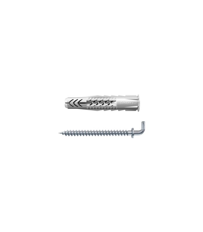 fischer Universal-Nylondübel UX mit Winkelhaken, verzinkt 8x50 WH
