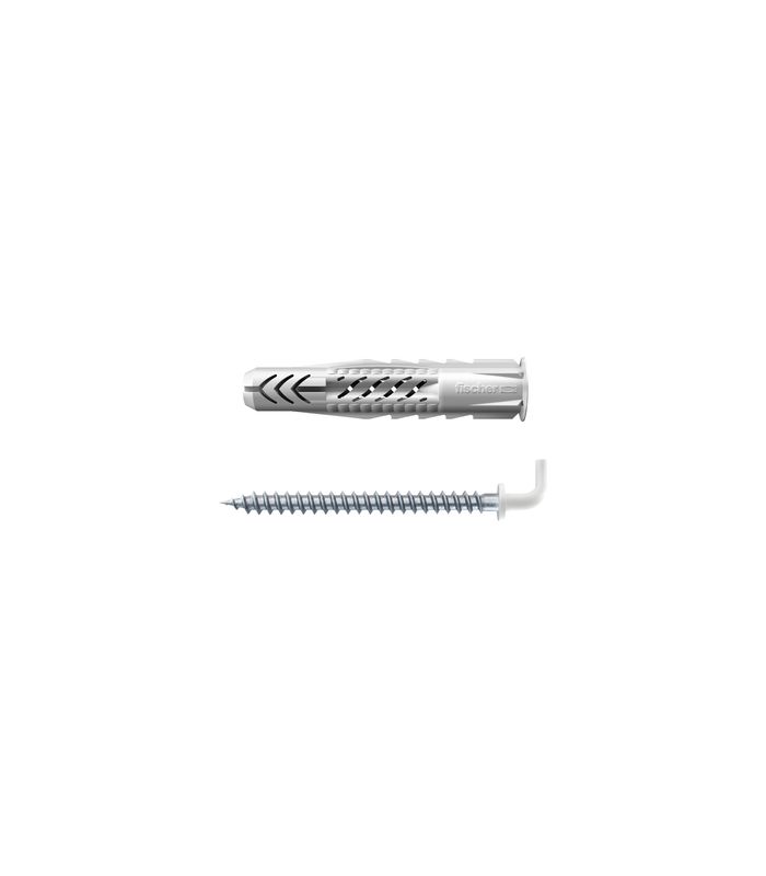 fischer Universal-Nylondübel UX mit Winkelhaken, beschichtet 8x50 WH W