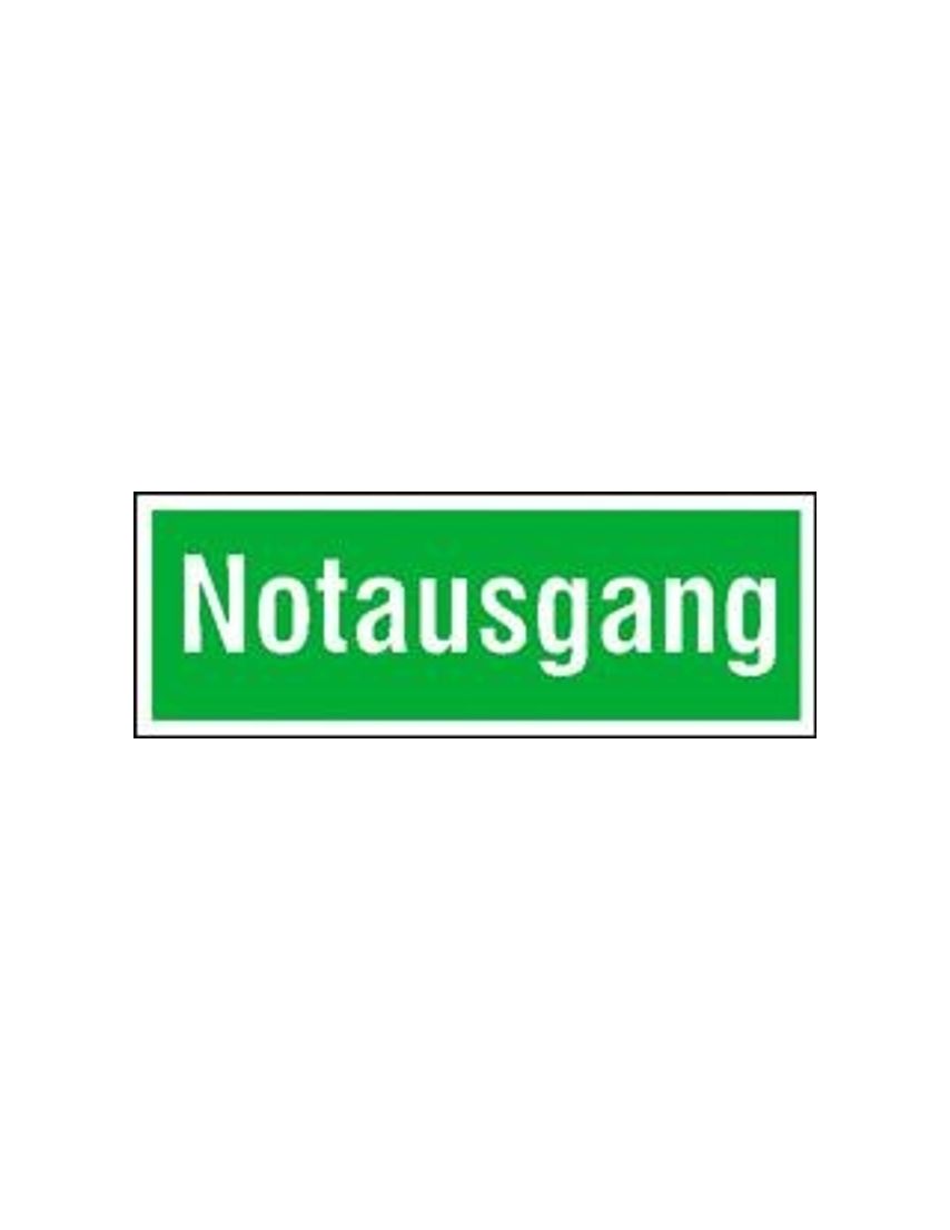 Schild Folie 105x297 mm Notausgang