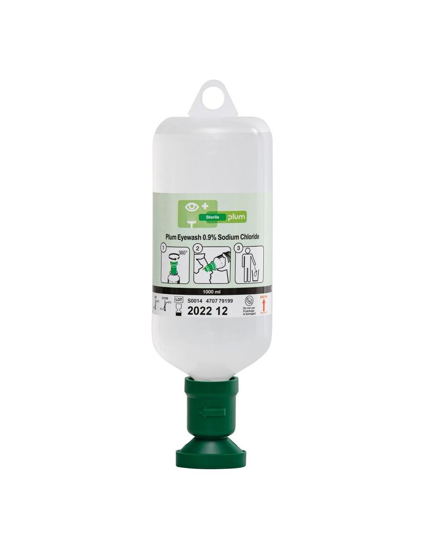 Augenspülflasche,gef., 1000 ml,m.Staubkappe