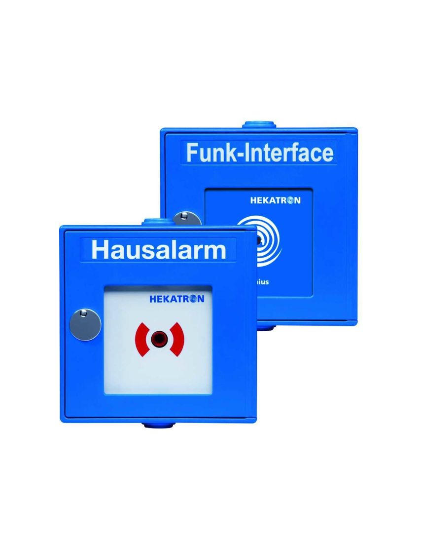 Funkhandtaster Genius blau B130mm,H130mm,T32mm