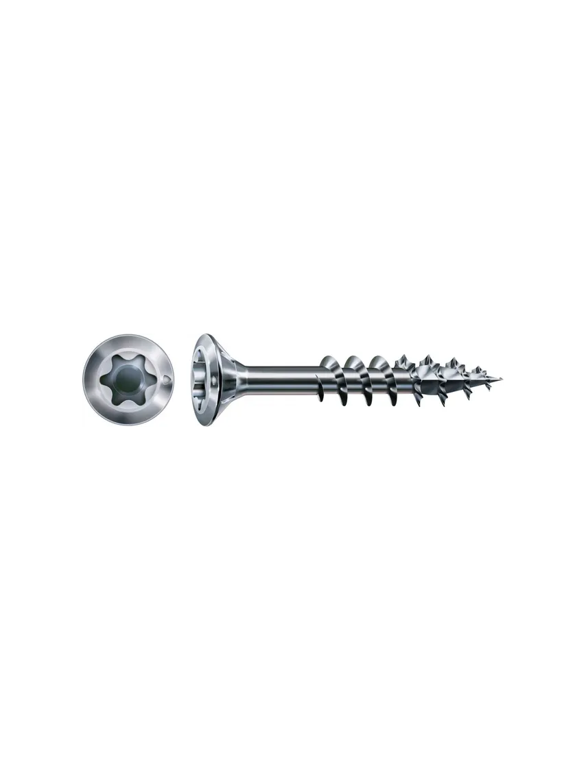 FEX-H BR T-STAR Holzfensterschraube Flako Wirox TX 15 / TG 4,0 X 40 mm