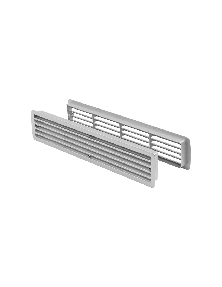Badezimmer - Lüftung Kunststoff weißalu. 457 x 92 mm Nr. 9020 Exclusiv 2000